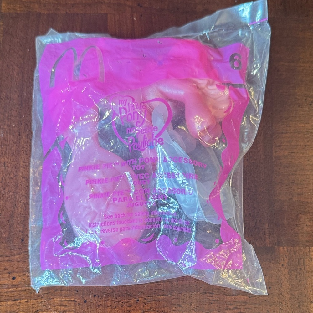 #6 McDonalds 2005 Happy Meal Toy My Little Pony Pinkie Pie with Brush